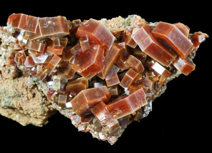 Large, Ruby Red Vanadinite Crystals - Morocco #51284